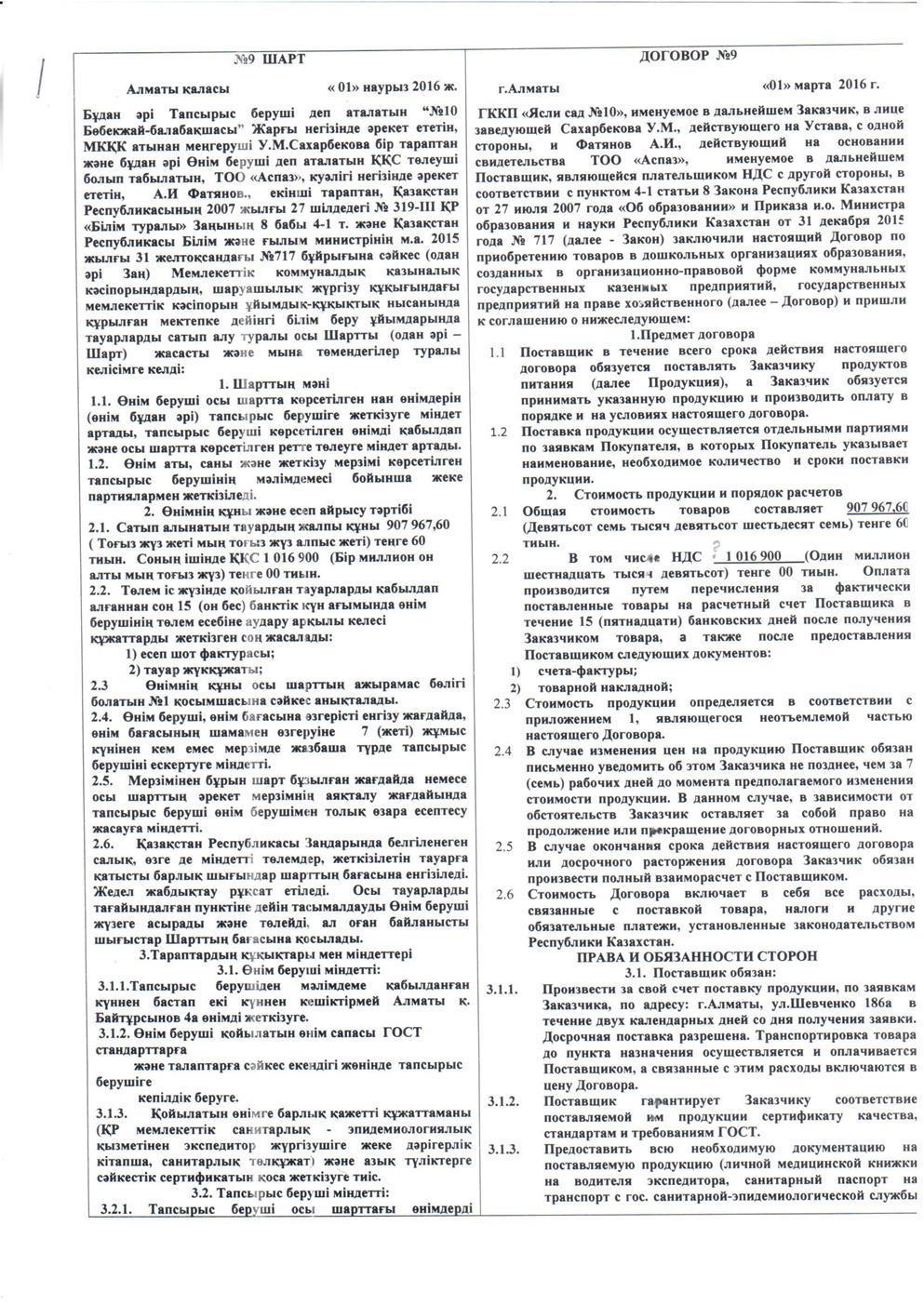 Информация по питанию на 2016год.
