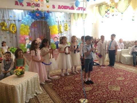 Бала бақшамен қоштасу Шолпан тобы